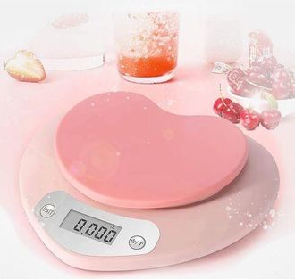 OEM Balanza De Cocina De Ultra Precisi&oacute;n: Gran Pantalla Lcd, Funci&oacute;n De Tara, Unidad De Medida En Mililitros (rosa, 3 Kg/0,1 G)