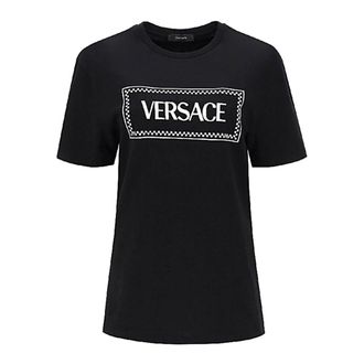 Versace T-Shirts, female, Black, XS, T-Shirt