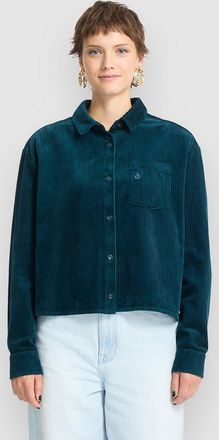 Volcom Weellow Cord Hemd blau