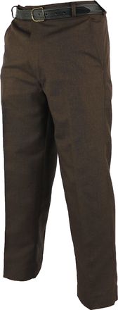 Insight Insight Clothing Mens Straight Leg Formal Trousers- Brown - W:38-L:31