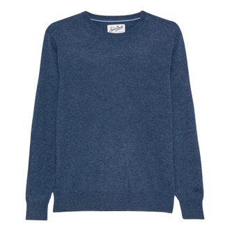 MC2 Saint Barth Regent Merinocash Trui - Heren - Truien - Blauw - Maat: L Zijde