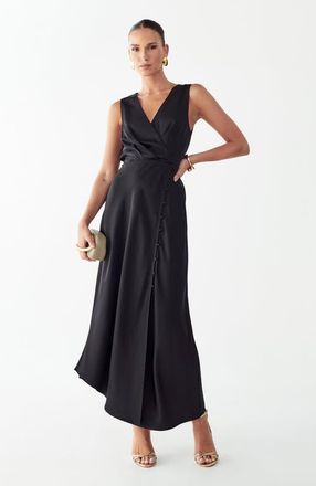 Willa Esme Midi Dress in Black at Nordstrom, Size 10