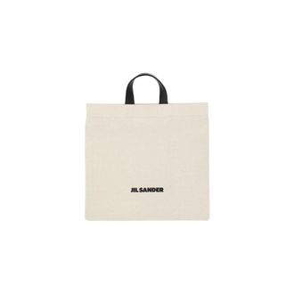 Jil Sander Sand Canvas Shopping Bag