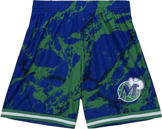 Mitchell & Ness Shorts da basket NBA Dallas Mavericks 1998 - Blu