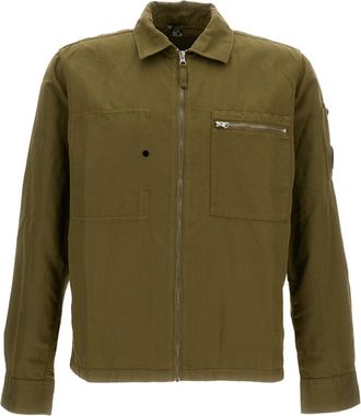 C.P. Company Oversized Organic Gabardine Zip-Up Shirt