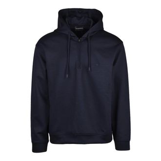 Emporio Armani Hoodies, male, Blue, Size: 2XL Felpa con cappuccio