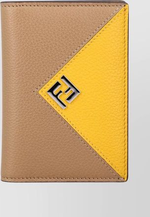 Fendi calf leather vertical card holder