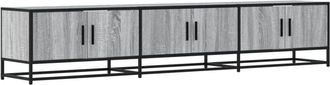 vidaXL Tv Cabinet Grey Sonoma 210x35x41 cm Engineered Wood Vidaxl