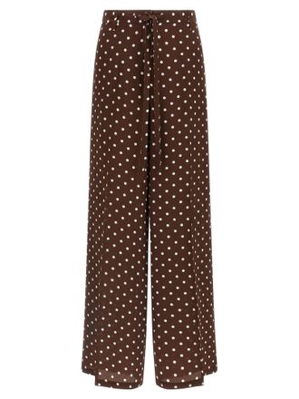 P.A.R.O.S.H. Brown Silk Casual Womens Pants