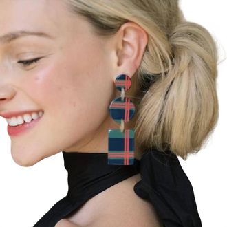 Sunshine Tienda Winter Harbor Earrings In Blue Multi