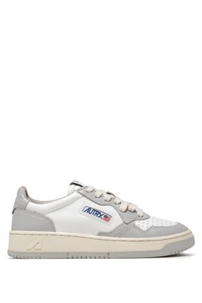 Autry White Medalist Leather Sneakers