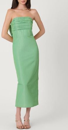 Shoshanna Chine Taffeta Midnight Katerina Dress in Verde at Nordstrom, Size 14