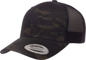 Yupoong Yp Classics Retro Trucker Cap, Multicam Black, One Size