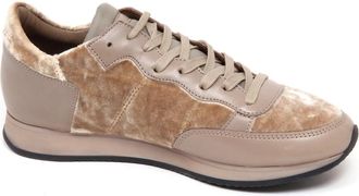 Philippe Model Tropez L D Velour Sable Sneakers - Dames - Sneakers - Veelkleurig - 41 EU - Leer - Schoenen