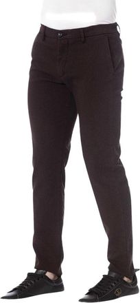 Trussardi Pantaloni Chino Slim-fit con Microfantasia - - Trousers - Uomo - Marrone - M