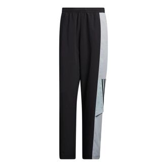 adidas Mens adidas neo Splicing Elastic Waistband Straight Sports Pants/Trousers/Joggers Black HN4720