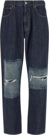 Maison Margiela Jeans - Heren - Regular Fit Jeans - Blauw - W34 - Jeans