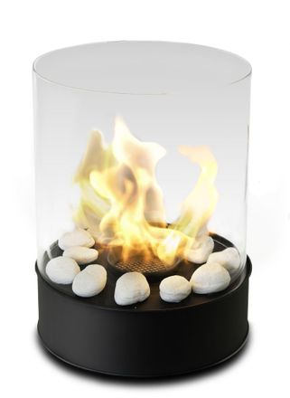 Planika Planika - Chantico, Chimenea Redonda De Mesa A Bioetanol, Compacta Y Port&aacute;til, Ideal Para Diferentes Superficies Y Ambientes Interiores Y Exteriores