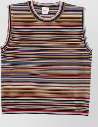 Paul Smith merino wool sleeveless knitted top