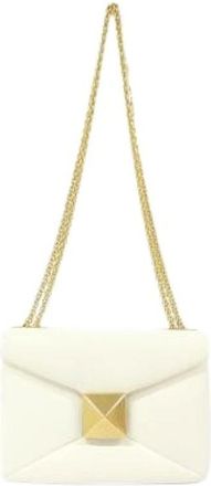 Valentino Pre-owned Shoulder Bags, female, Beige, Size: ONE SIZE Pre-owned Garavani Lamb Shoulder Bag