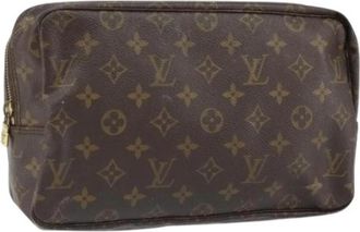 Louis Vuitton Pre-owned Canvas Clutch - Dames - Vintage Clutch - Bruin - ONE Size - Vintage