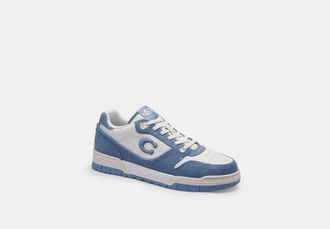 Coach Mens Soho Sneaker in Blue, Size 10.5