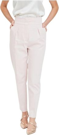 Max Mara Ginetta Broek voor Vrouwen - Dames - Slim Fit Broeken - Roze - S - Broeken