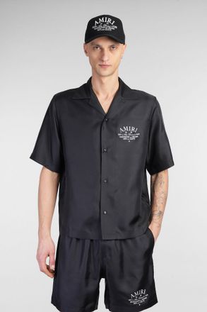 Amiri Camicia in seta nera