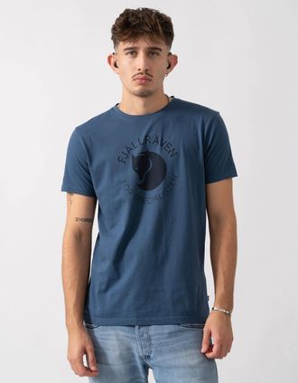 Fjällräven Mens Fjallraven Fox Mens T-Shirt - Indigo Blue 534 - Navy - Size: 38