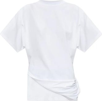 Sportmax Gedrapeerd T-shirt - Wit