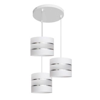 Netlighting Helen Cluster Pendant Ceiling Light White Silver 35cm