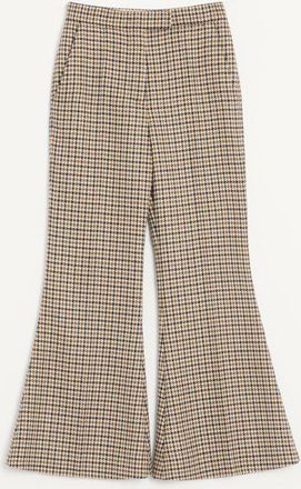 Valentino Pantaloni In Pied De Poule Donna BEIGE 36