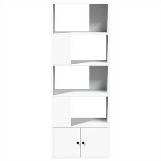 Berkfield Home Durable Bookcase White 70x36x189 cm Engineered Wood | Size: 70 x 36 x 189 cm