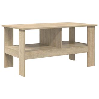 vidaXL Mesa De Caf&eacute; Roble Sonoma 90 X 50 X 45 Cm Madera De Ingenier&iacute;a Vidaxl
