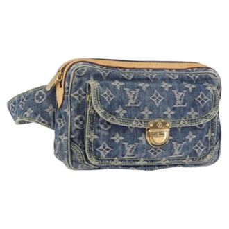 Louis Vuitton Pre-owned Vintage Monogram Denim Belt Bag - Dames - Pre-owned - Blauw - Maat: ONE Size Denim