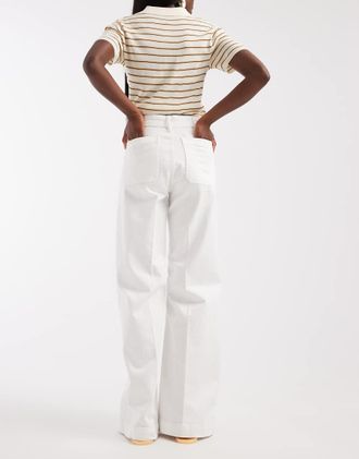 Polo Ralph Lauren Jeans a zampa bianchi-Bianco