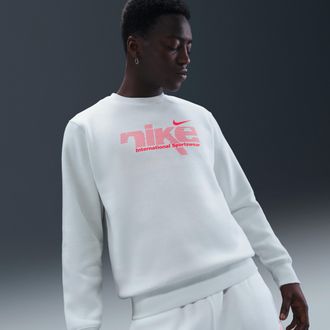 Nike Mens Nike Sportswear Club Fleece Crew in White | IH4246-121