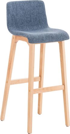 Clp Clp - Taburete Hover Con Base De Madera Azul