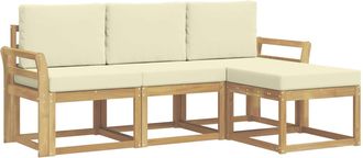 vidaXL Conjunto De Sof&aacute;s De Exterior 4 Uds. Vidaxl