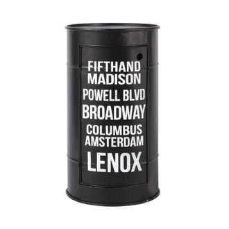 Maisons du monde Mesita de noche bid&oacute;n de metal negra An. 40 cm