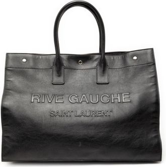 Saint Laurent Black Leather Tote Bag (Pre-Owned)