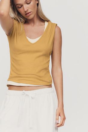 Maeve Betty V-Neck Baby Muscle Tee