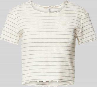 Only Regular Fit Crop Top aus Baumwoll-Mix Modell ANITS in Schilf, Gr&ouml;&szlig;e XL