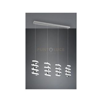 Reality Sospensione laola led 4 spirali cromate R34184106