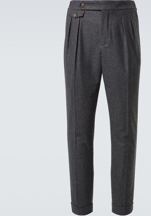 Brunello Cucinelli Pantaloni slim in lana vergine