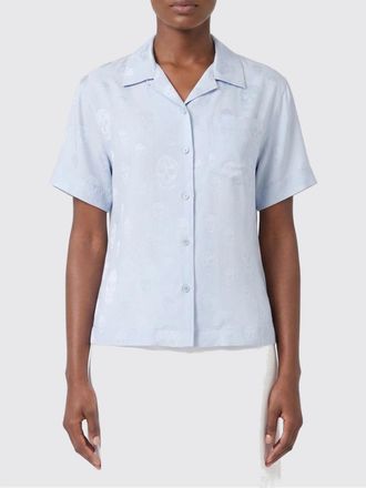 Alexander McQueen Camicia McQueen in viscosa con stampa Skull