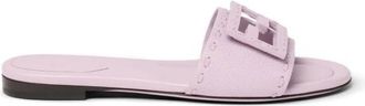 Fendi Sandalen - Dames - Sandalen - Roze - 36 EU - Leer - Schoenen