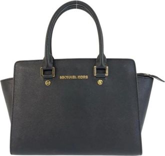 Michael Kors Pre-owned Handbags, female, Black, Size: ONE SIZE Pre-owned Leather handbags