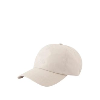 Yohji Yamamoto Accessoires, unisex, Beige, M, Witte Synthetische Pet met Leren Voering