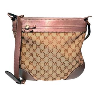 Gucci Vintage, unisex, Beige, ONE Size, Pre-owned Mayfair GG Canvas Schoudertas